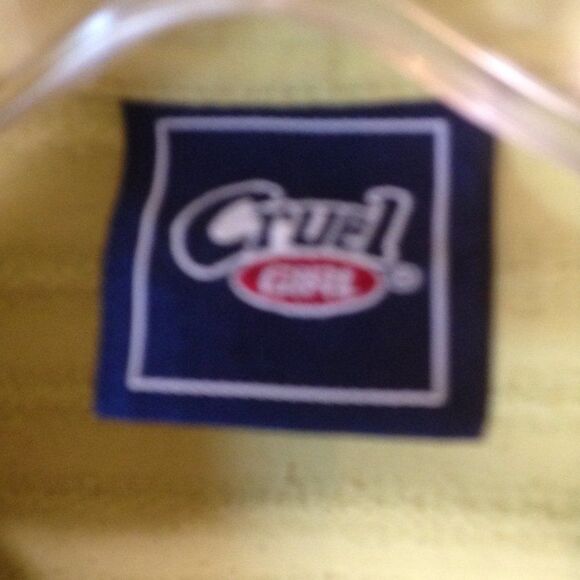 Cruel Girl Long Sleeve Snap Shirt Green Medium - Picture 4 of 7